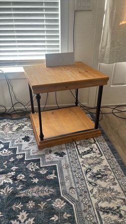 Wooden side table/ nightstand