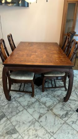 Antique dining table set