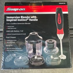 Snap-On 3-in-1 Cordless Immersion Blender with Inspired Instinct Handle,