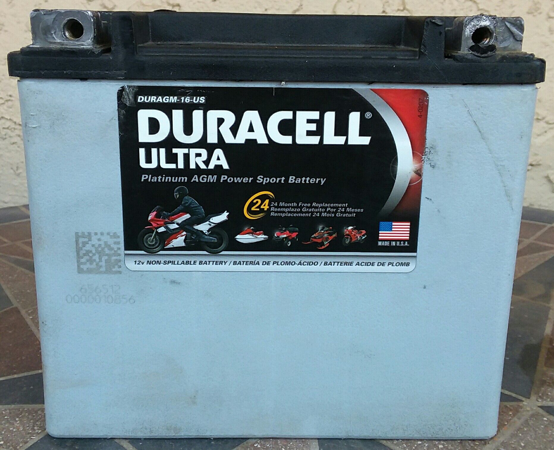 Duracell Ultra (DURAGM-16-US) Motorcycle/ATV/Jetski/Power sport 12v battery