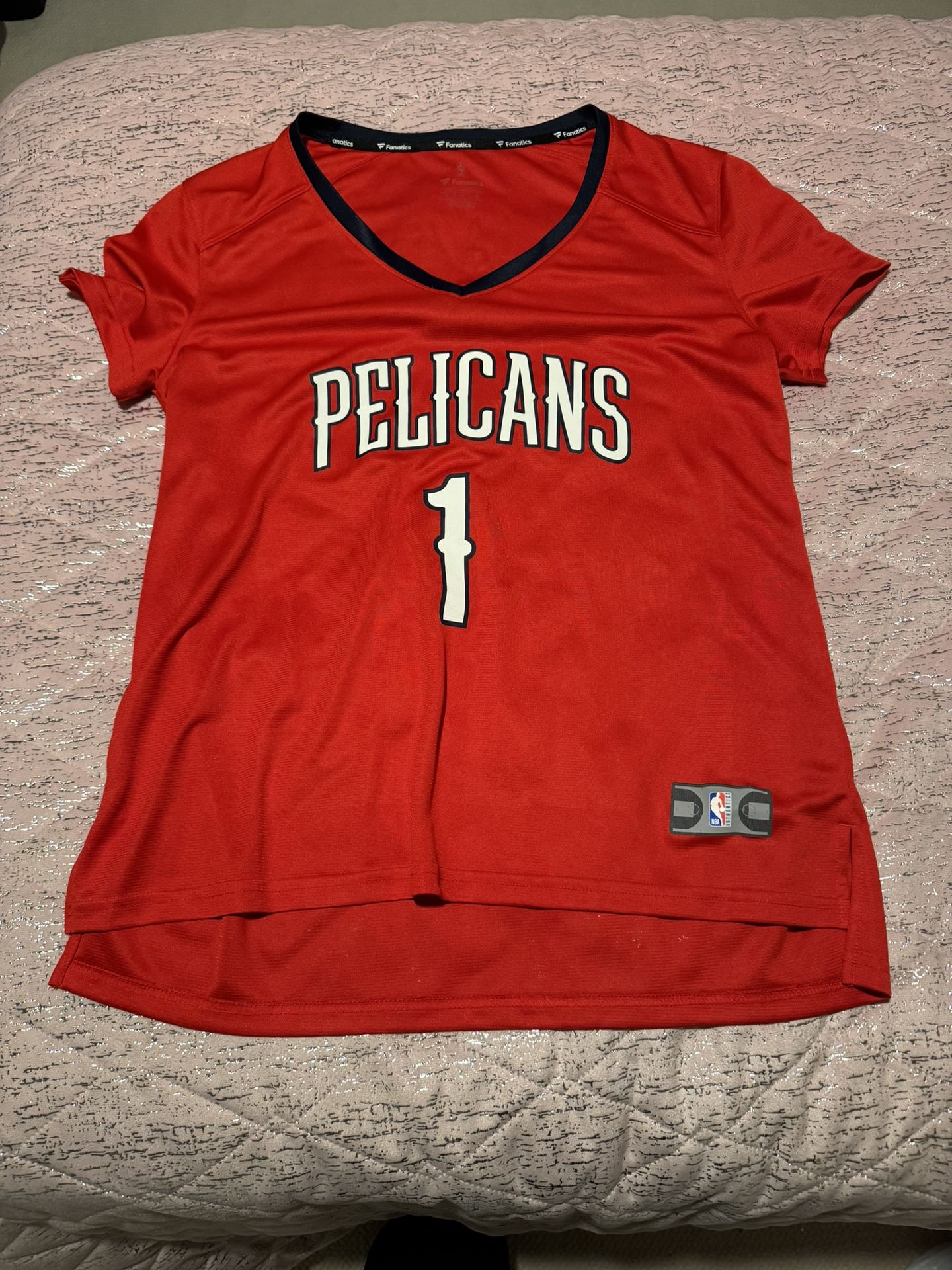 ZION WILLIAMSON New Orleans Pelicans Fanatics Women's Fast Break Player Jersey - Statement Edition - RRC #1 PELICANS RED JERSEY Size Large  