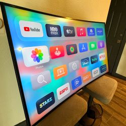 55” Samsung Curved Tv 4k UHD HDR