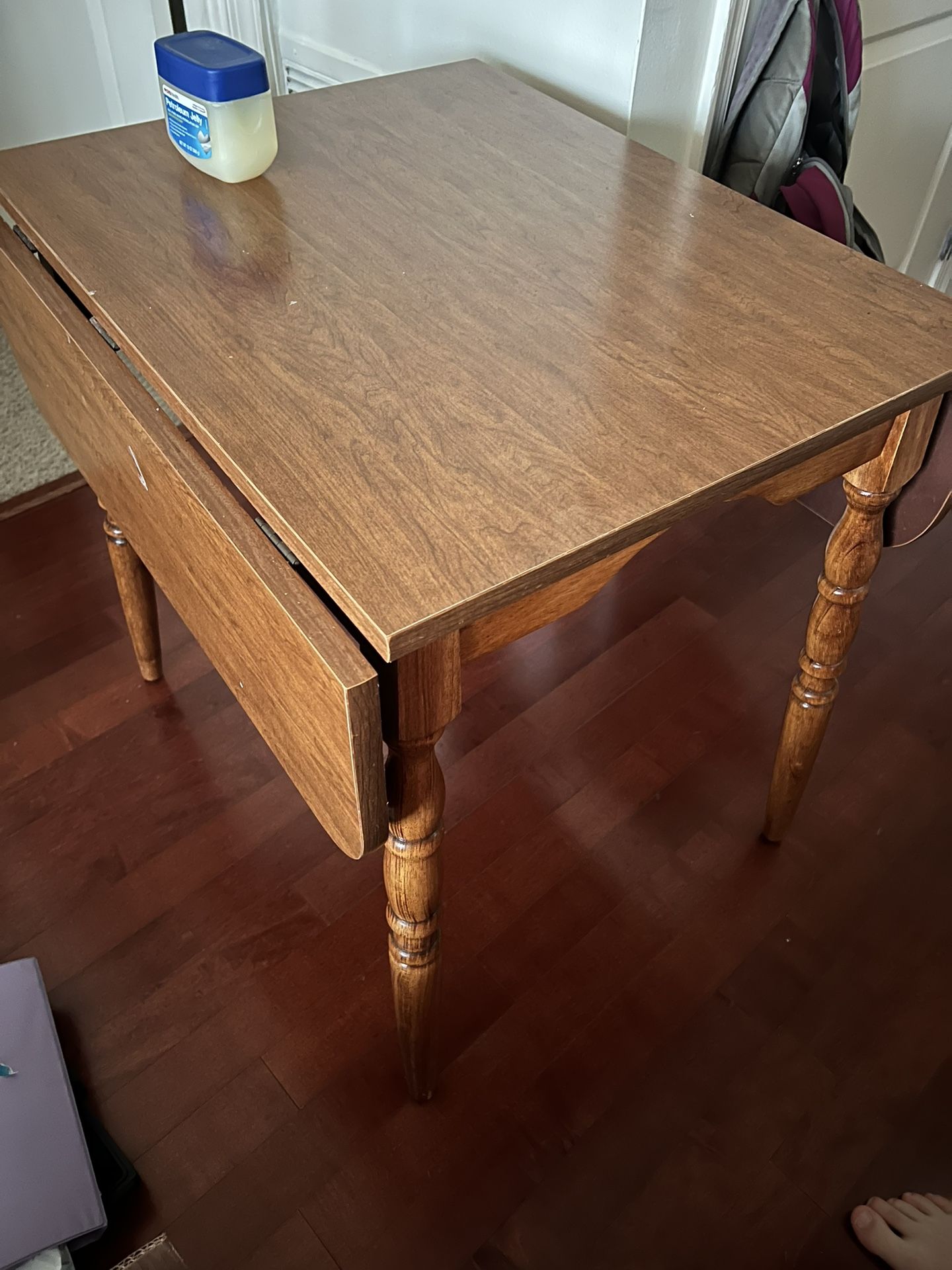 Kitchen Table With Folding Wings