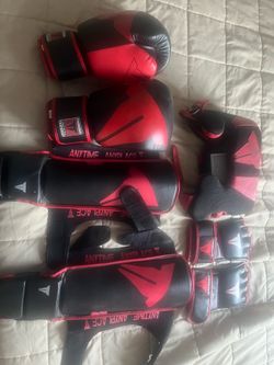 Throwdown MMA Training Gear Set – Gloves, Shin Guards, Headgear