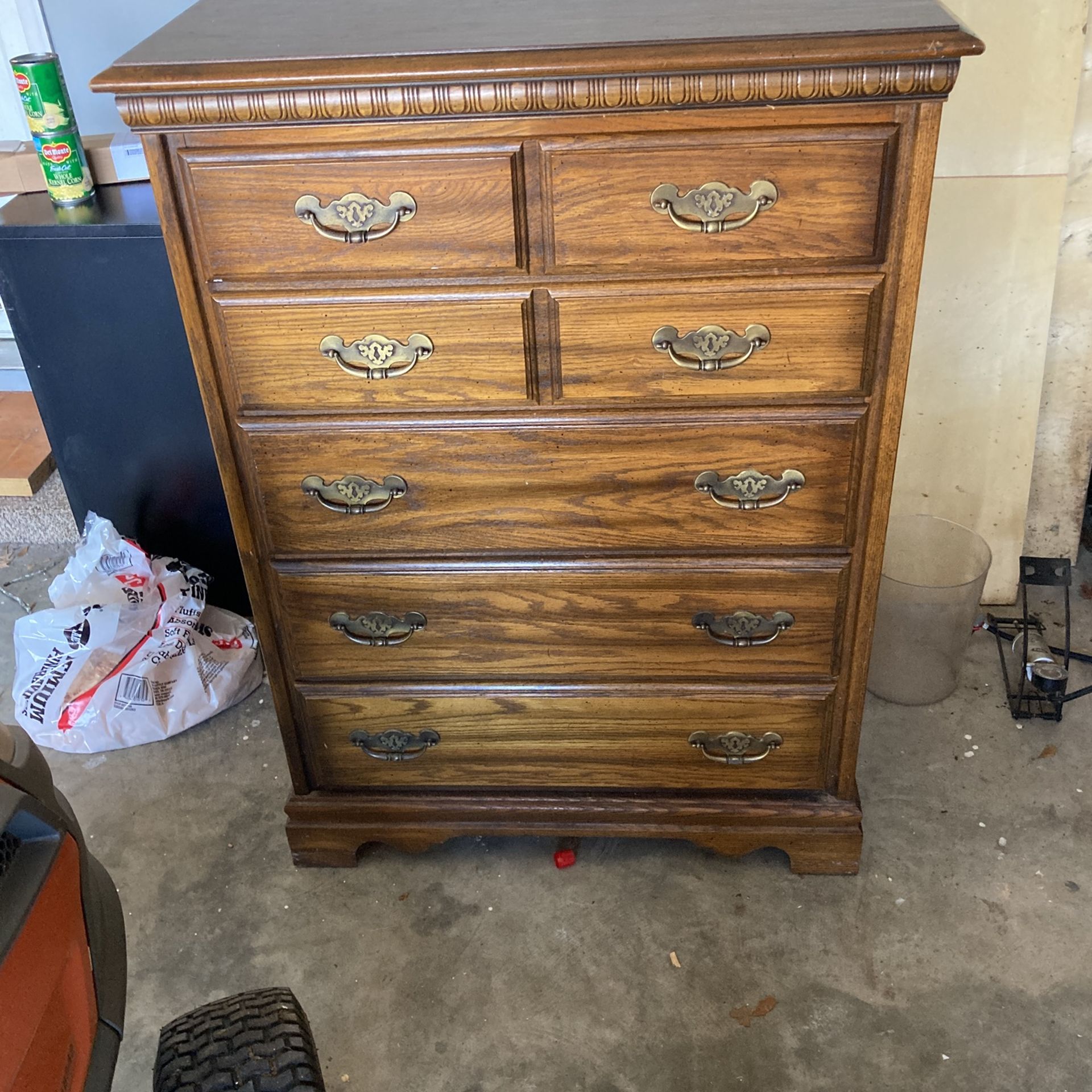 Solid wood dresser