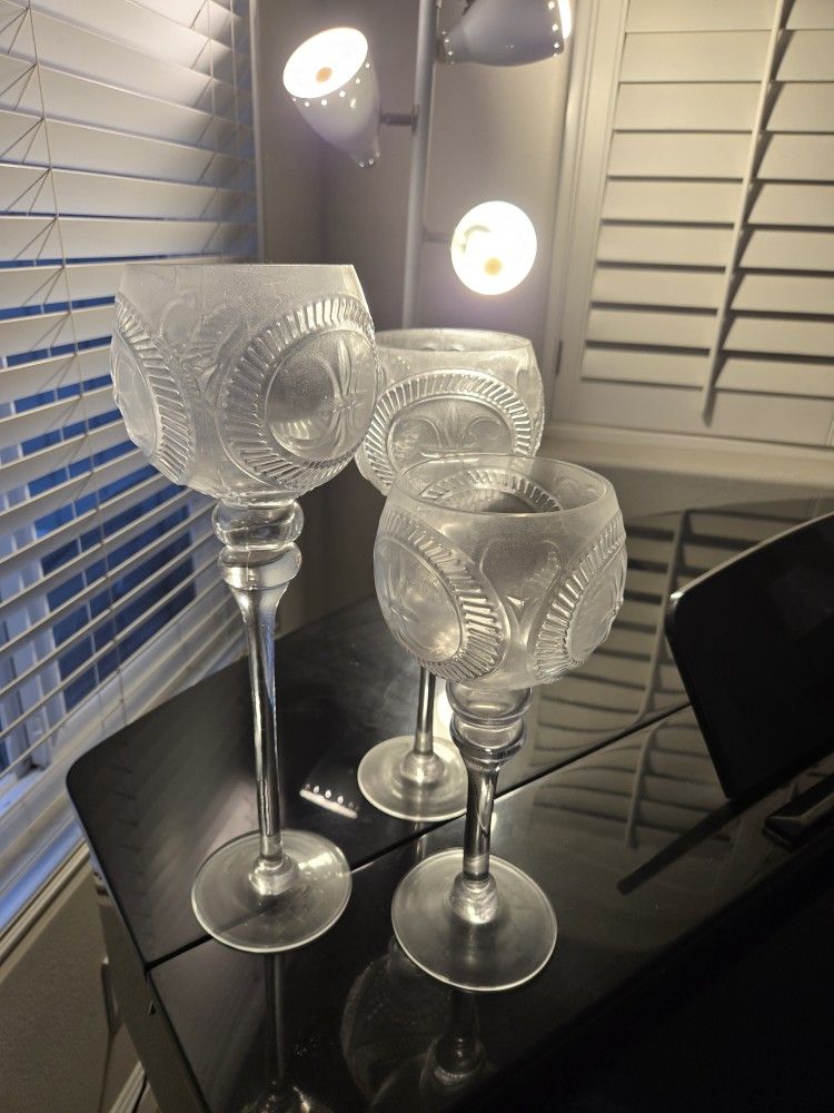 Glass Candle Holders