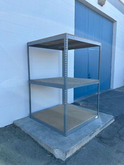 Industrial 3 Tier Racks 48 in W x 48 in D Used Heavy Duty Storage Shelving Stronger Than Homedepot Lowes And Costco Delivery Available