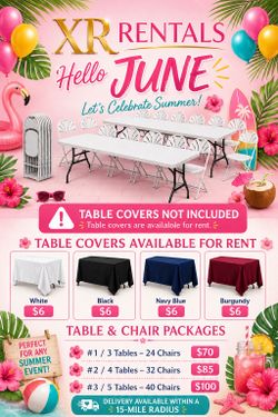 Tables & Chairs available