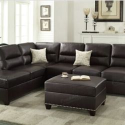 Sectional Sofa with Ottoman