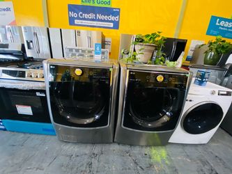 Washer and dryer lg jumbo no credit needed