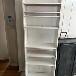 White Bookcase with adjustable shelves