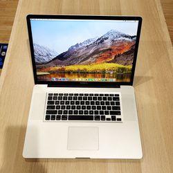 Apple MacBook Pro 17-inch 2010 2.53Ghz i5 8GB 256GB SSD High Sierra Fully Functional