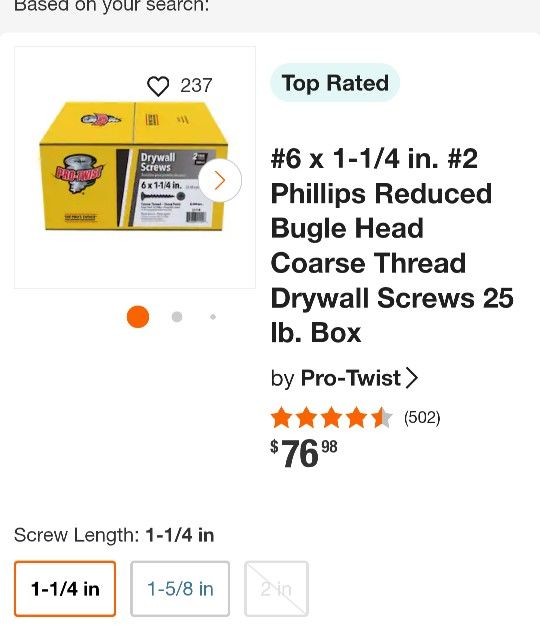 Drywall Screws (6 Boxes)