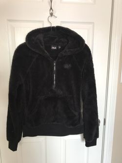 Women's FILA Sport Size S Black Pullover Hoodie