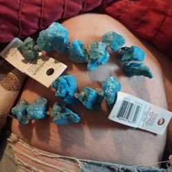 2 strands of raw quartz