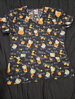 Hello Kitty Scrub Top Size Small 