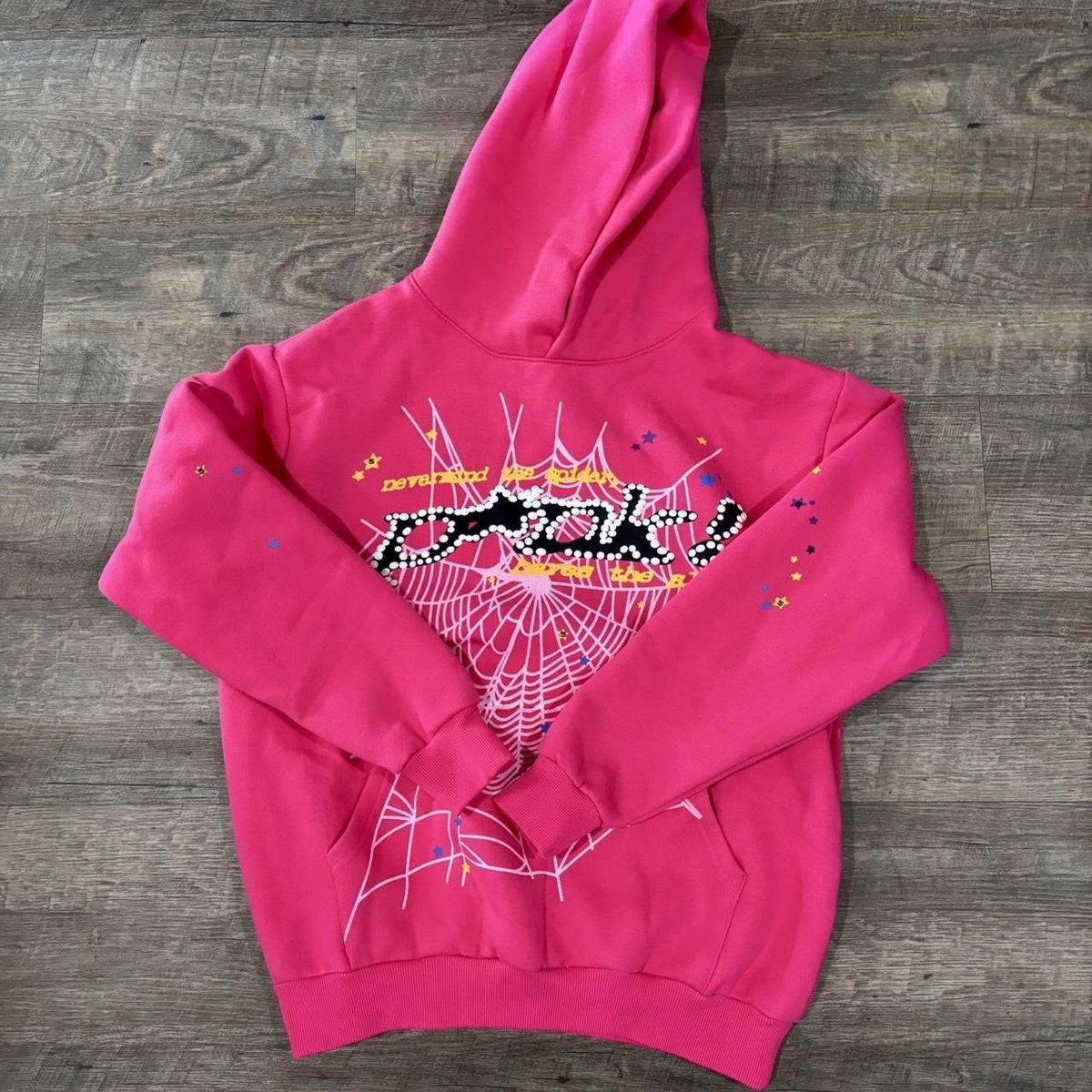 Pink OG Sp5der Hoodie New