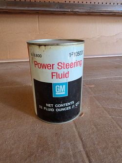 GM power steering fluid unopened can.