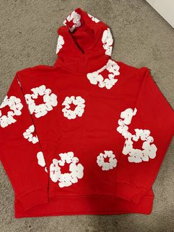 Denim Tears Cotton Wreath Hoodie Red