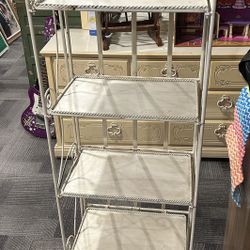 Wrought Iron Folding Shelving Display Unit