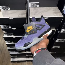 Jordan 4 Lakers Multiple Sizes Available(EARLY)