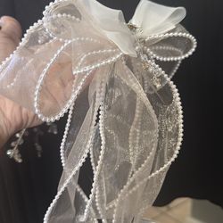 Vestido talla 10 y corona/tiara  para primera comunión u otra ocasión