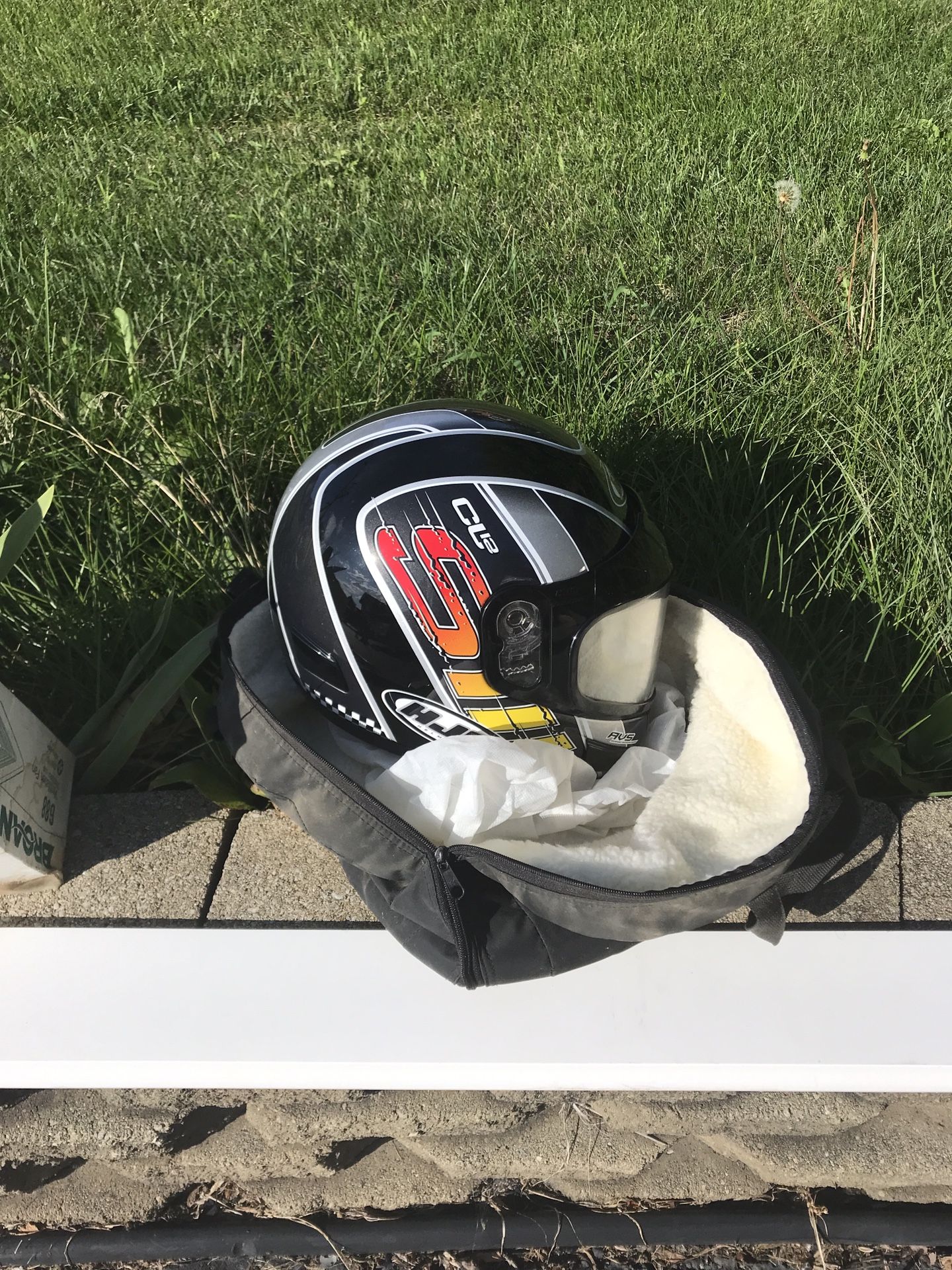 Snowmobile Helmet With Bag