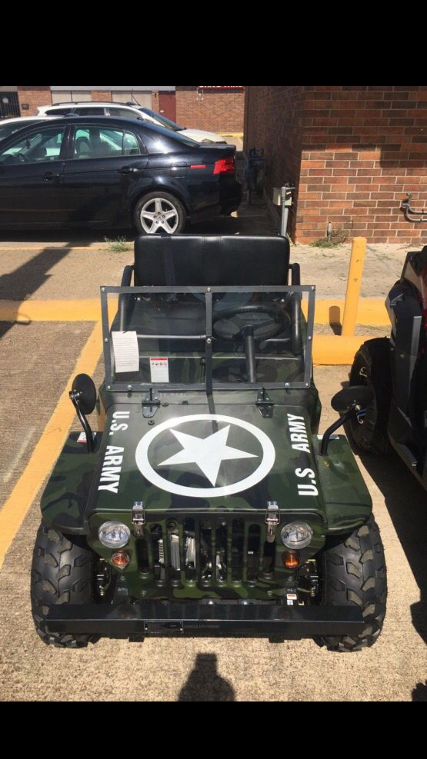 Blow out sale New 125cc Mini Jeep Golf Cart Semi Automatic with Reverse