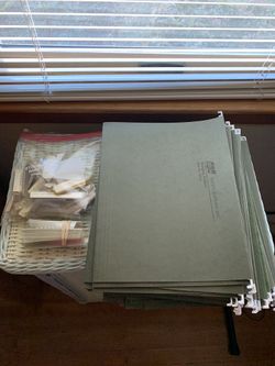 File folders and tabs