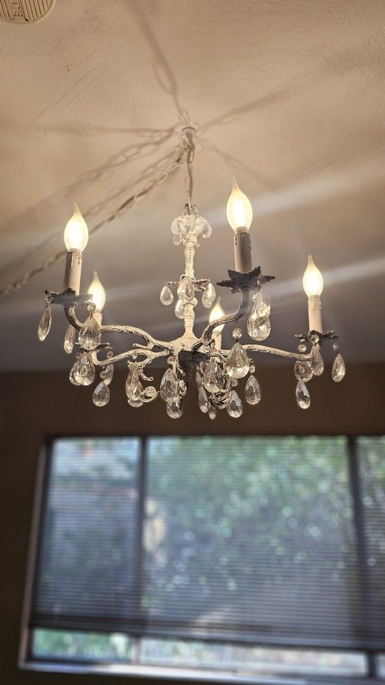Antique Crystal Chandelier