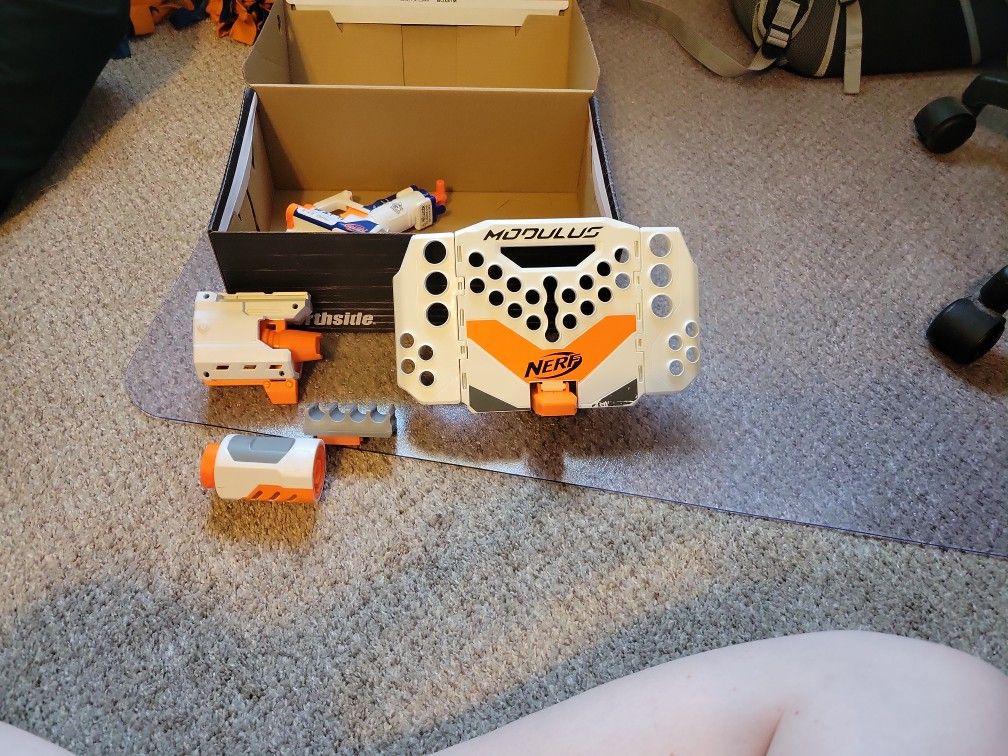 Nerf Gun Attachments Sheild, Bullet Holder & Muzzles