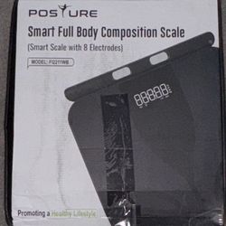 Posture Scale for Body Weight and Fat Percentage, 8 Electrodes Larger Platform Digital Scale for BMI 28 Body Compositio