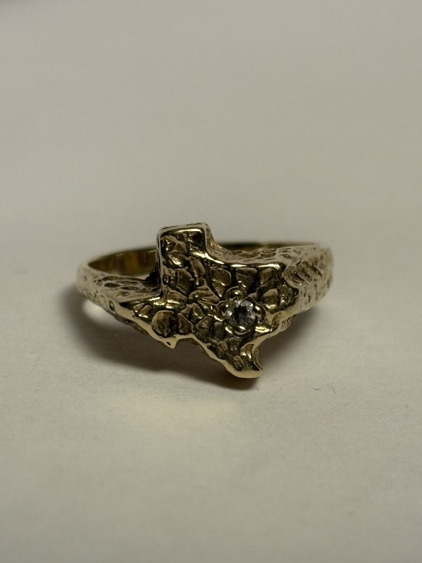 REAL 14k Texas Nugget Ring