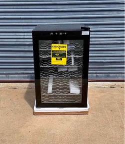 20.3 in. Single Zone 45-Wine Bottles Beverage and Wine Cooler Wine Cooler in Black