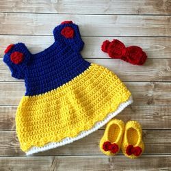 Baby Halloween Costume Crochet Baby Snow White Costume Set Disney Baby Disney Princess