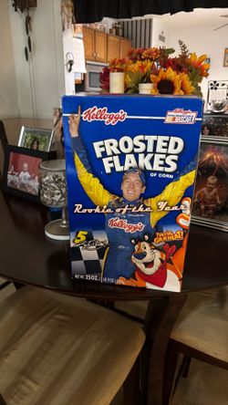 Kyle Bush rookie of the year frosted flakes Limited edition cereal