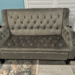 Grey Couch With Storage 