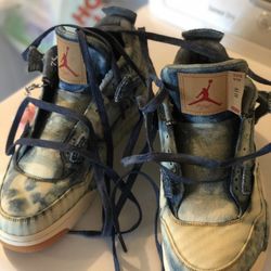 Air Jordan 4’s Acid Wash. Brand New