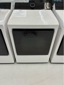 LG 7.3 Cu. Ft. Vented SMART Gas Dryer in Alpine White with EasyLoad Door & TurboSteam