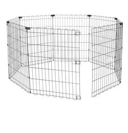 8 panel metal dog play area 30” tall adjustable pet yard