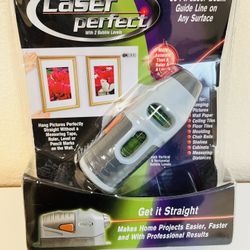 Laser Perfect With 2 Bubble Levels (vertical & horizontal)