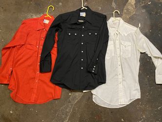 Vintage Western Pearl Snap Button Up 70s 