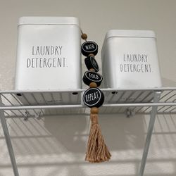 Rae Dunn Laundry Detergent Canisters All 3 For $30