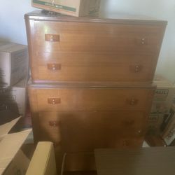 MCM  Wooden Dresser Drawer Set