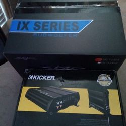 New Kicker Amp & Skar Subwoofer