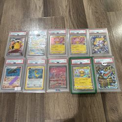 pokemon slab psa graded collection bundle slab vintage modern cheap lot