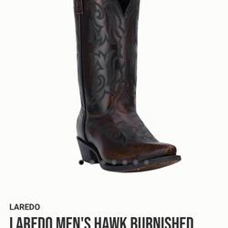 Laredo Men's Hawk Burnished Gold Leather Cowboy Boots 6862 Size 10D
