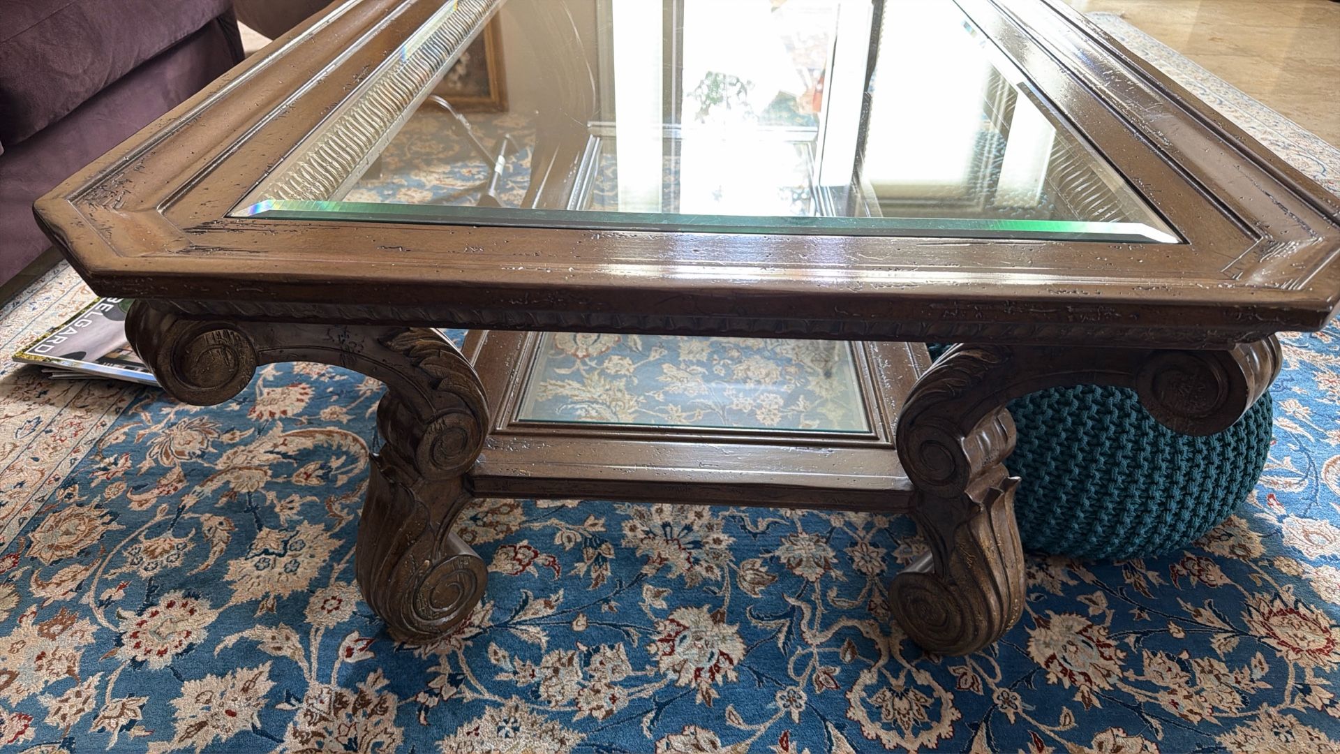 Two Tiers Coffee Table 60x40x22