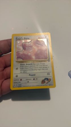 Koga's Ditto Pokémon Trading Card