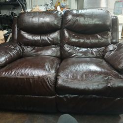All Leather Couch $25